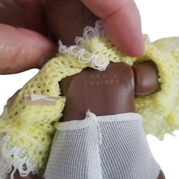 Vintage Doll Lovables in Packaging Hong Kong Vinyl African American with Bottle - Picture 6 of 12